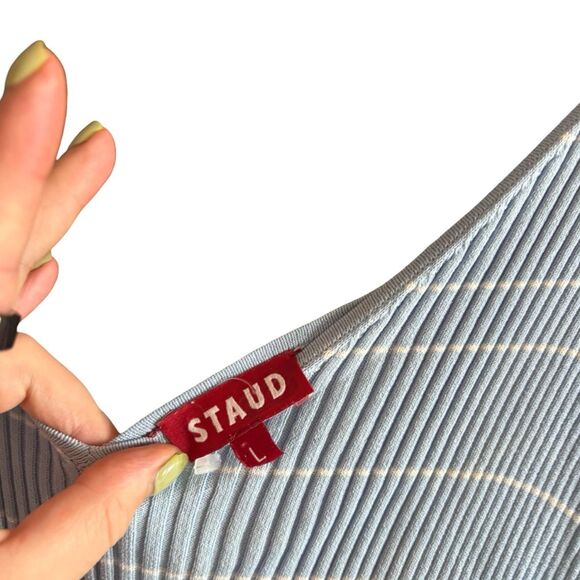 Staud Dana Rib Knit Midi Dress - Picture 11 of 13